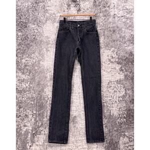 Vintage Levis Jeans 26 in x 32 in Womens 501 Made in USA Charcoal Wash Denim